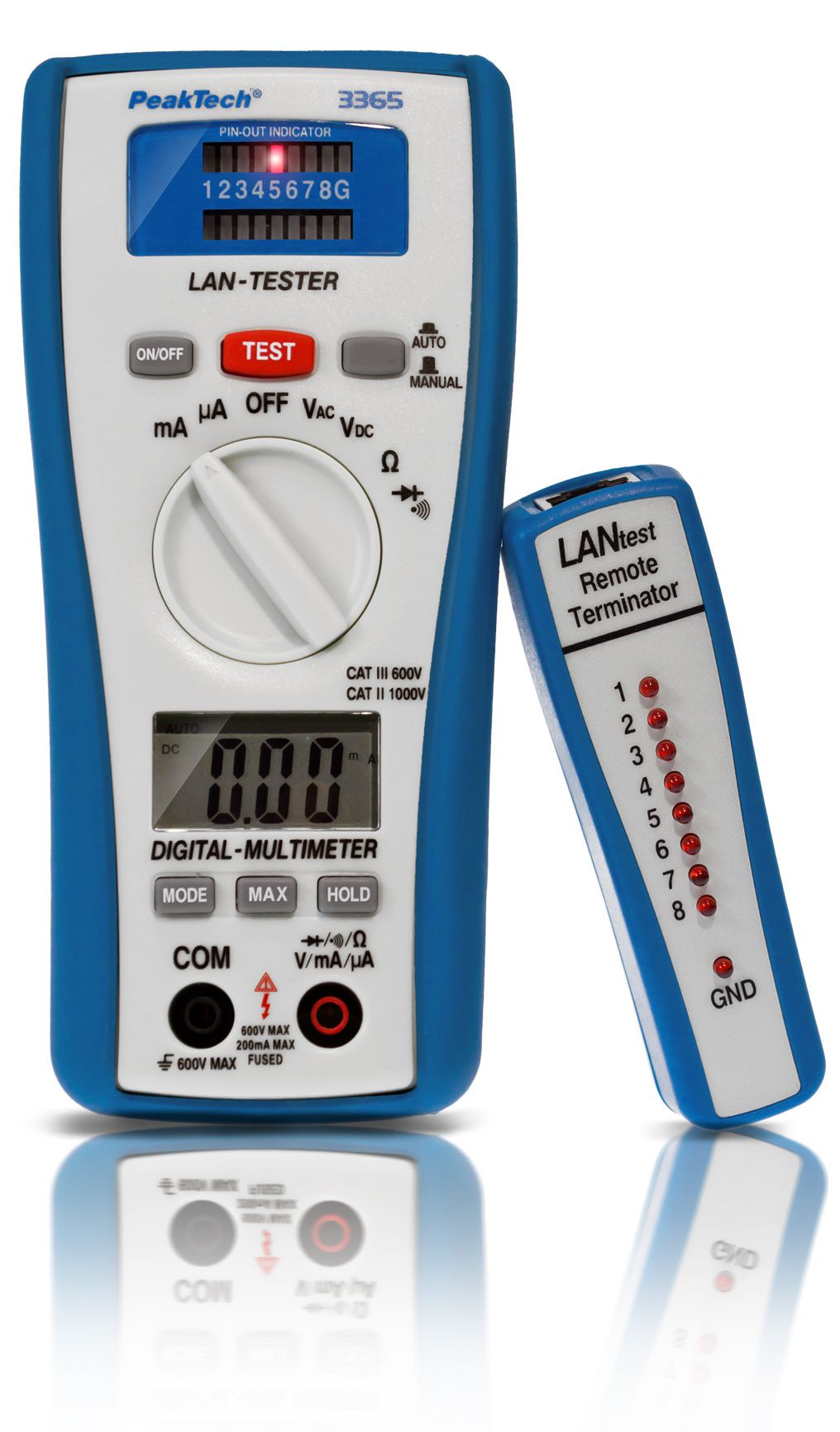 PeakTech P 3365 Digitalmultimeter, 2.000 Counts, mit LAN - Tester 