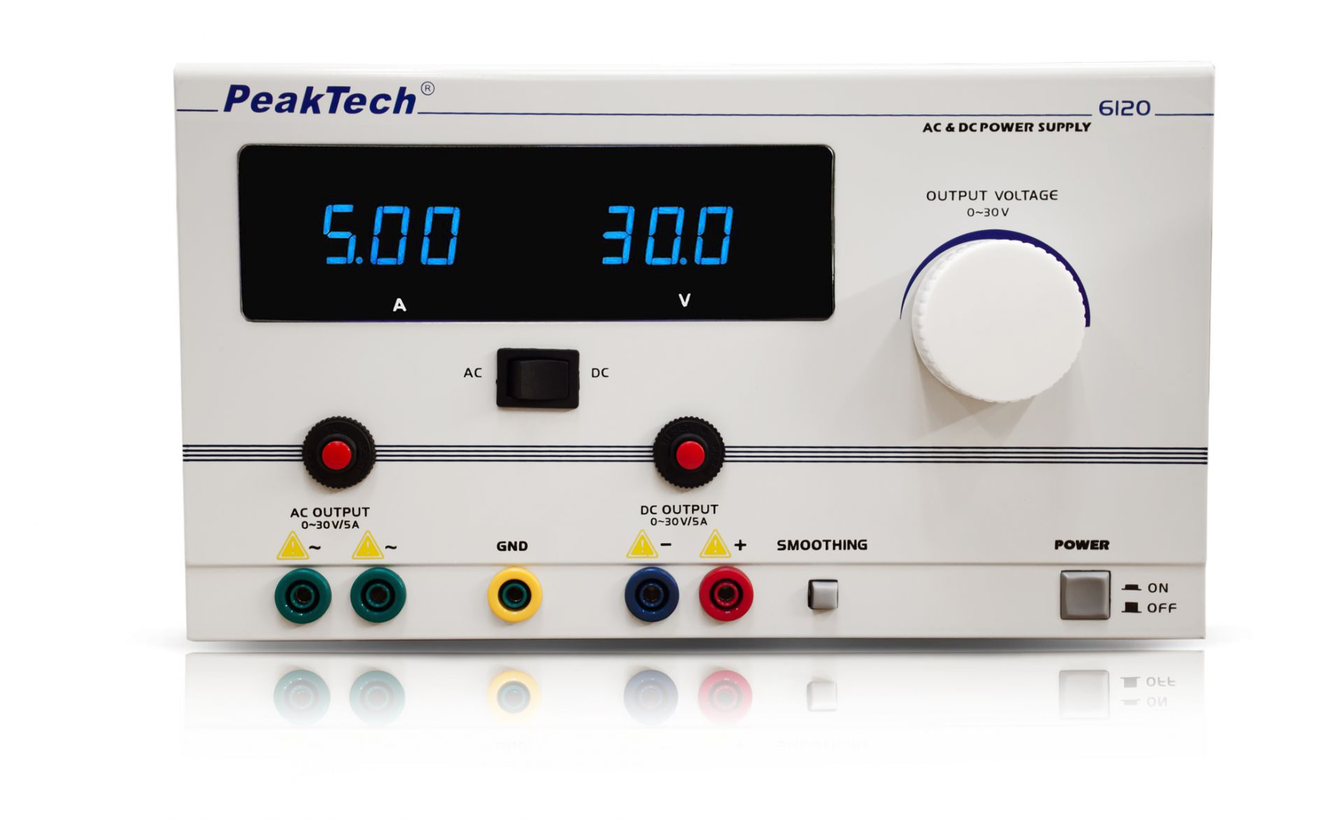 PeakTech P 6120 AC/DC Labornetzgerät 0 - 30 V/5 A 