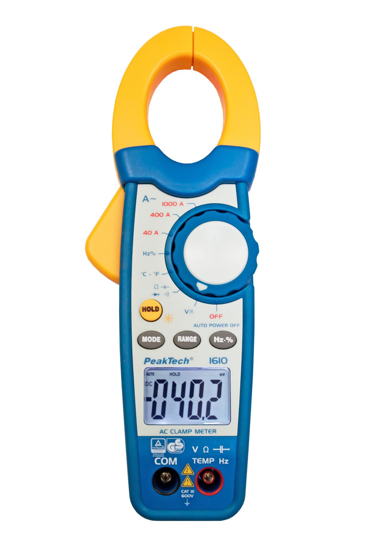 PeakTech P 1610 Stromzange 4.000 Counts 1000 A AC