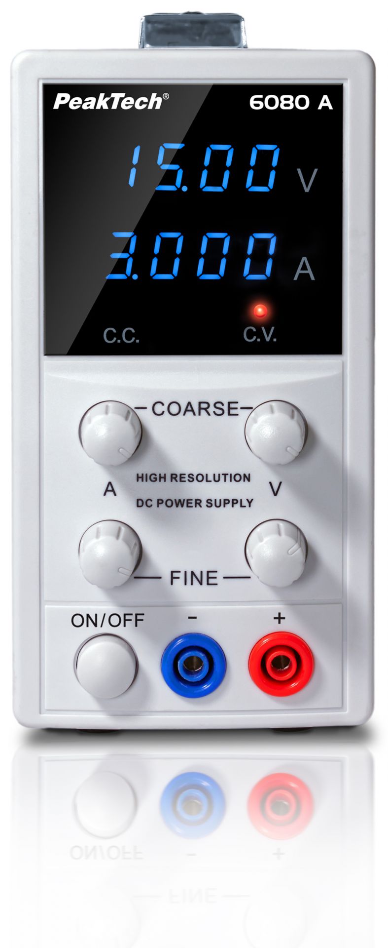 PeakTech P 6080 A Lineares Digital Labornetzgerät, 0-15 V/0-3 A DC 