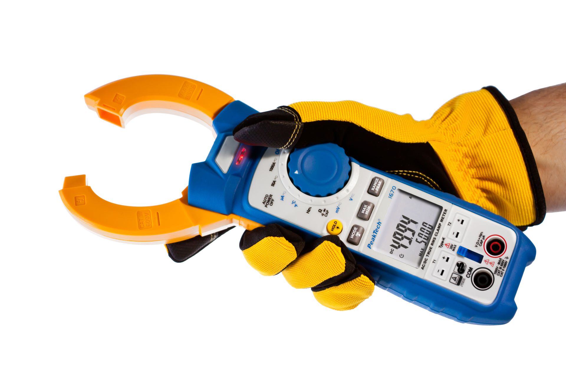PeakTech P 1670 TrueRMS Stromzange 50.000 Counts 1000 A AC/DC, BT