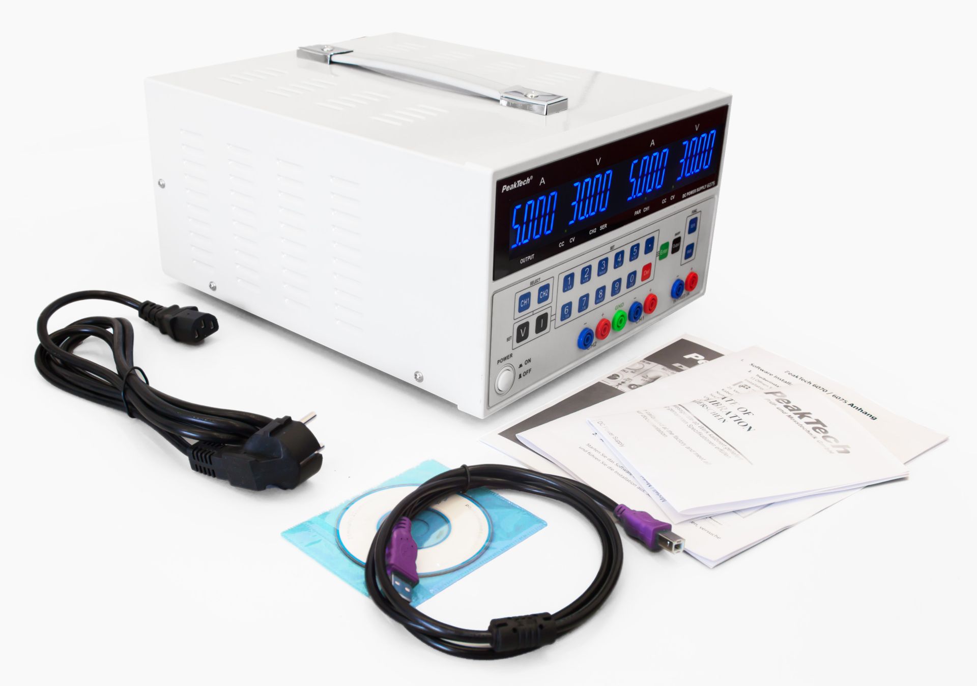 PeakTech P 6075 Digital Labornetzgerät mit USB Schnittstelle