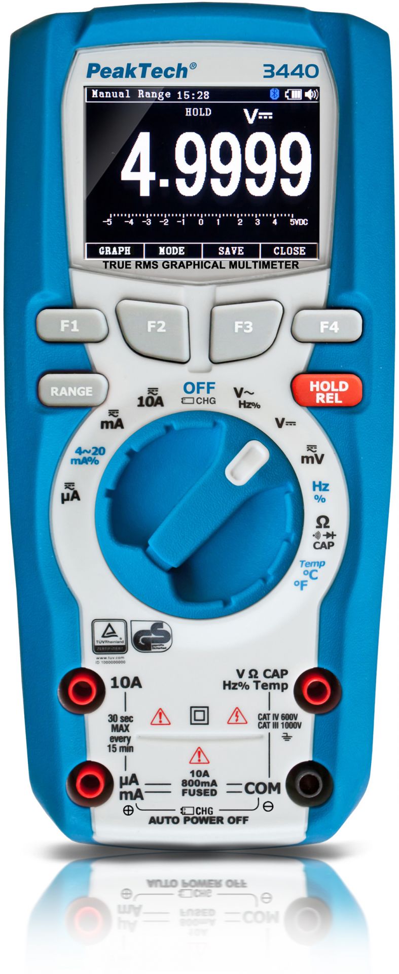 «PeakTech® P 3440» True RMS grafisches Multimeter 50.000 Counts