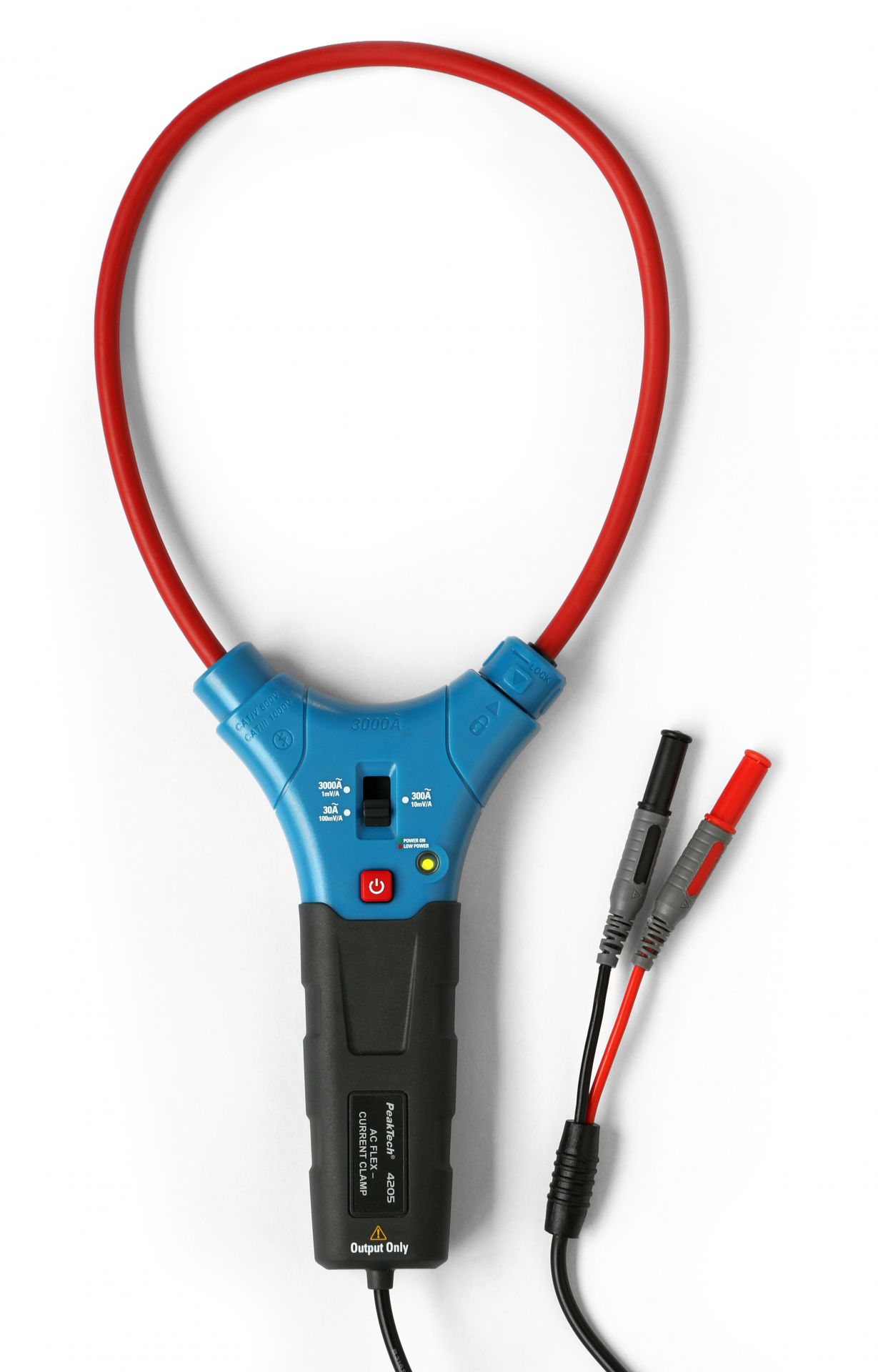 PeakTech P 4205 Flexible Stromzange 3000 A AC mit 4 mm Stecker