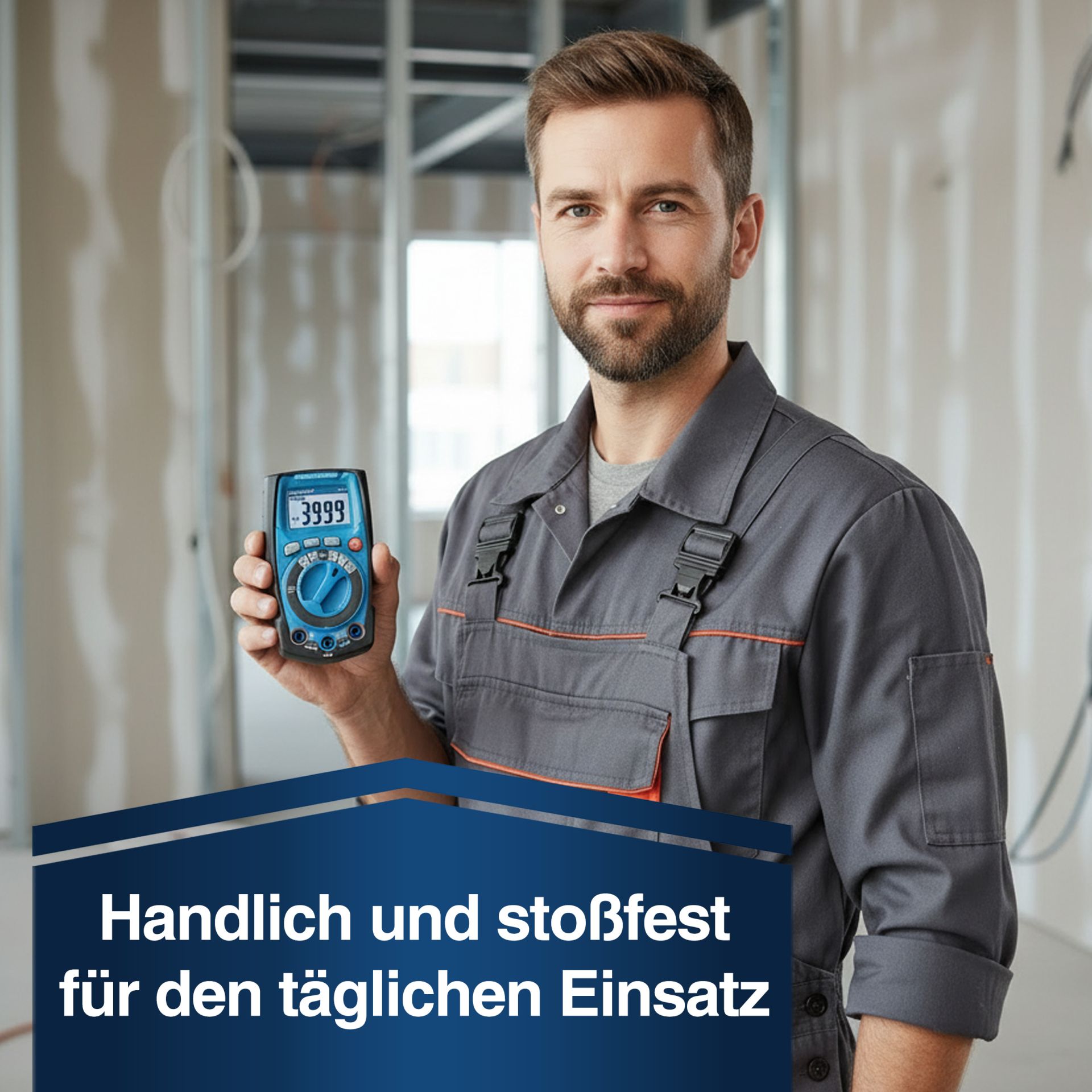 PeakTech P 1021 TrueRMS Digital Multimeter 4000 Counts, Auto.Range 