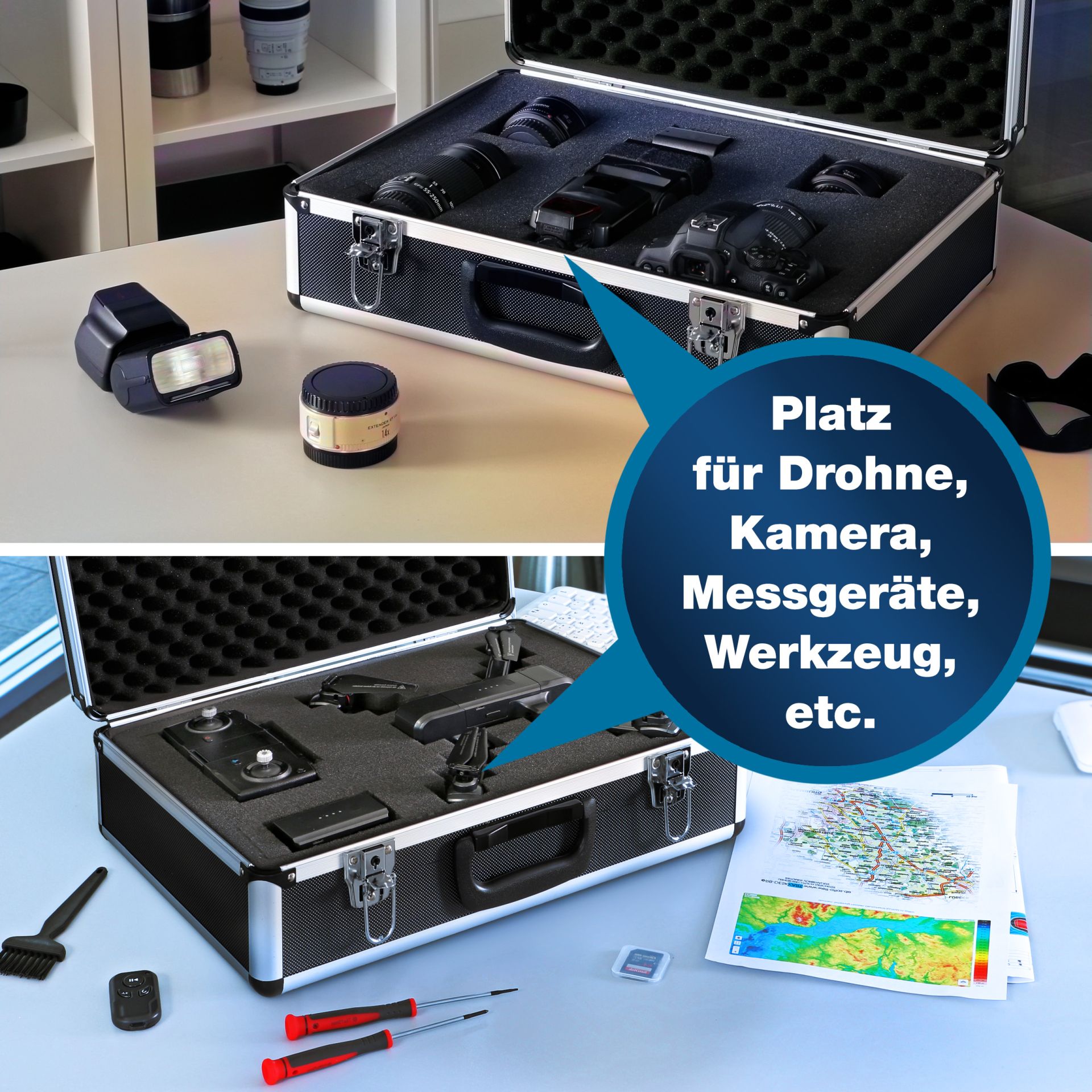 PeakTech P 7310 Koffer für Messgeräte 460 x 330 x 150 mm
