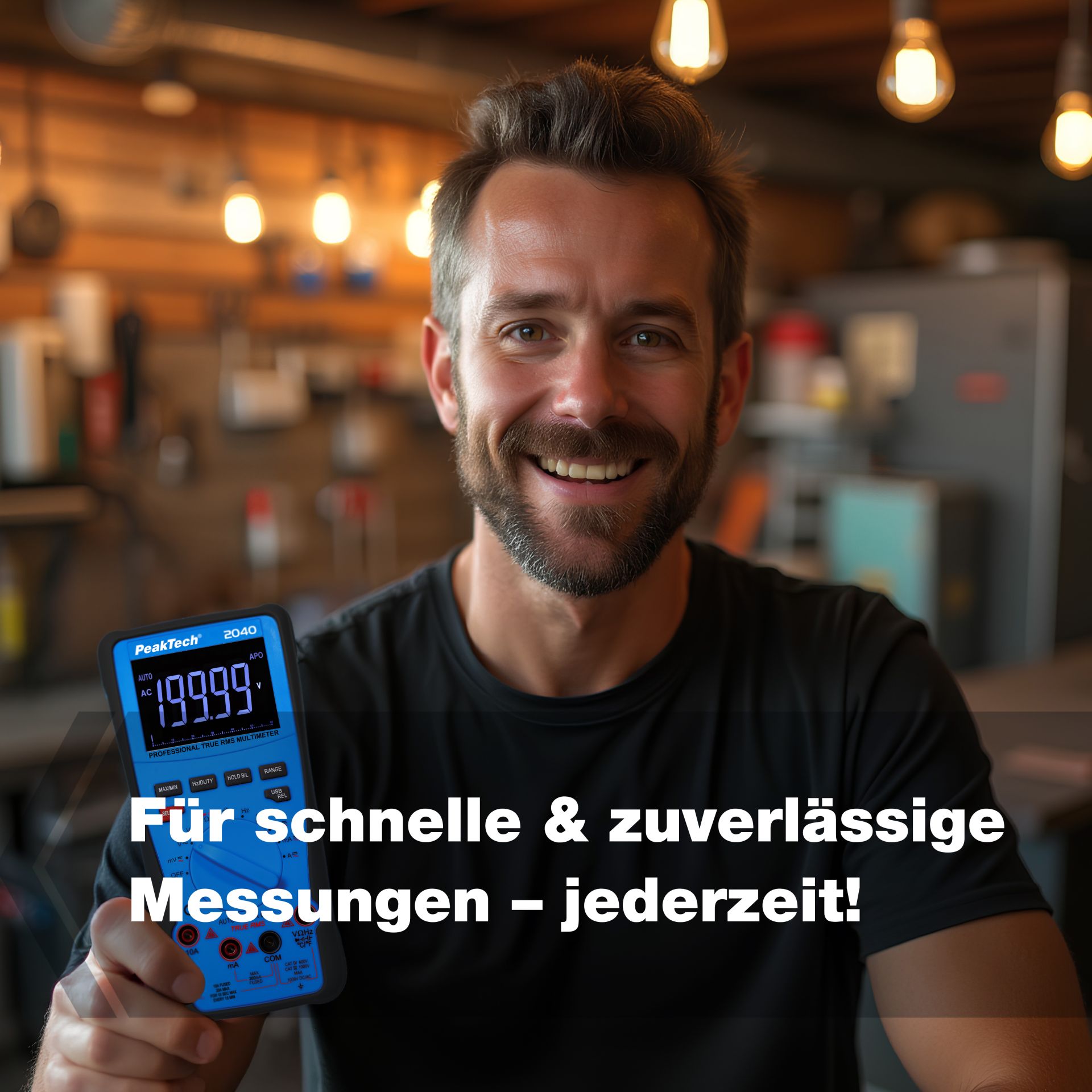 PeakTech P 2040 True RMS 1000V Digitalmultimeter 20000 Counts, USB 