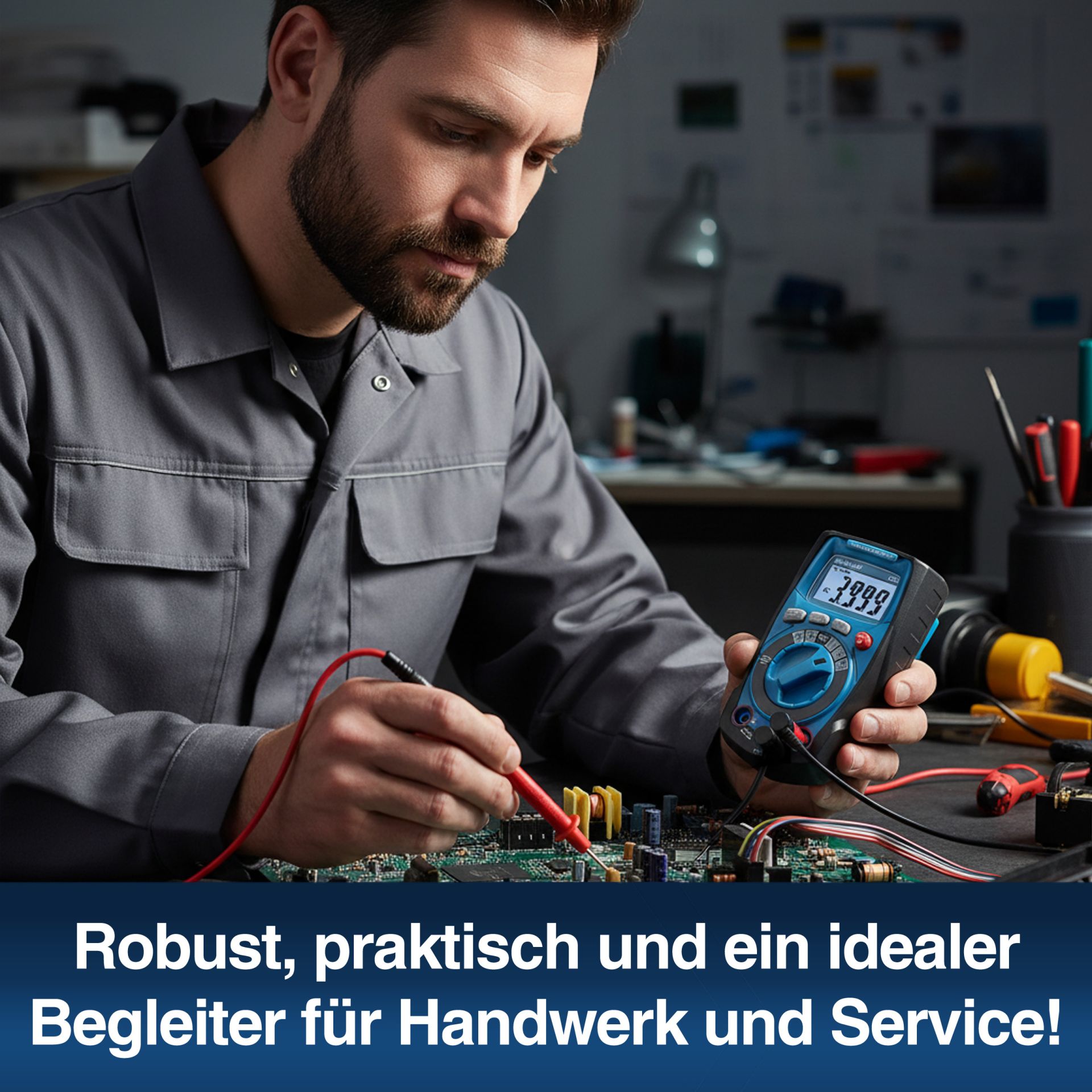 PeakTech P 1021 TrueRMS Digital Multimeter 4000 Counts, Auto.Range 