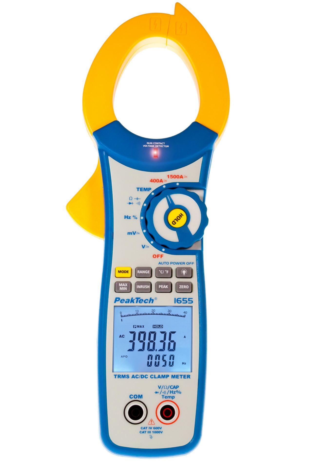 PeakTech P 1655 TrueRMS Stromzange 40.000 Counts 1500 A AC/DC
