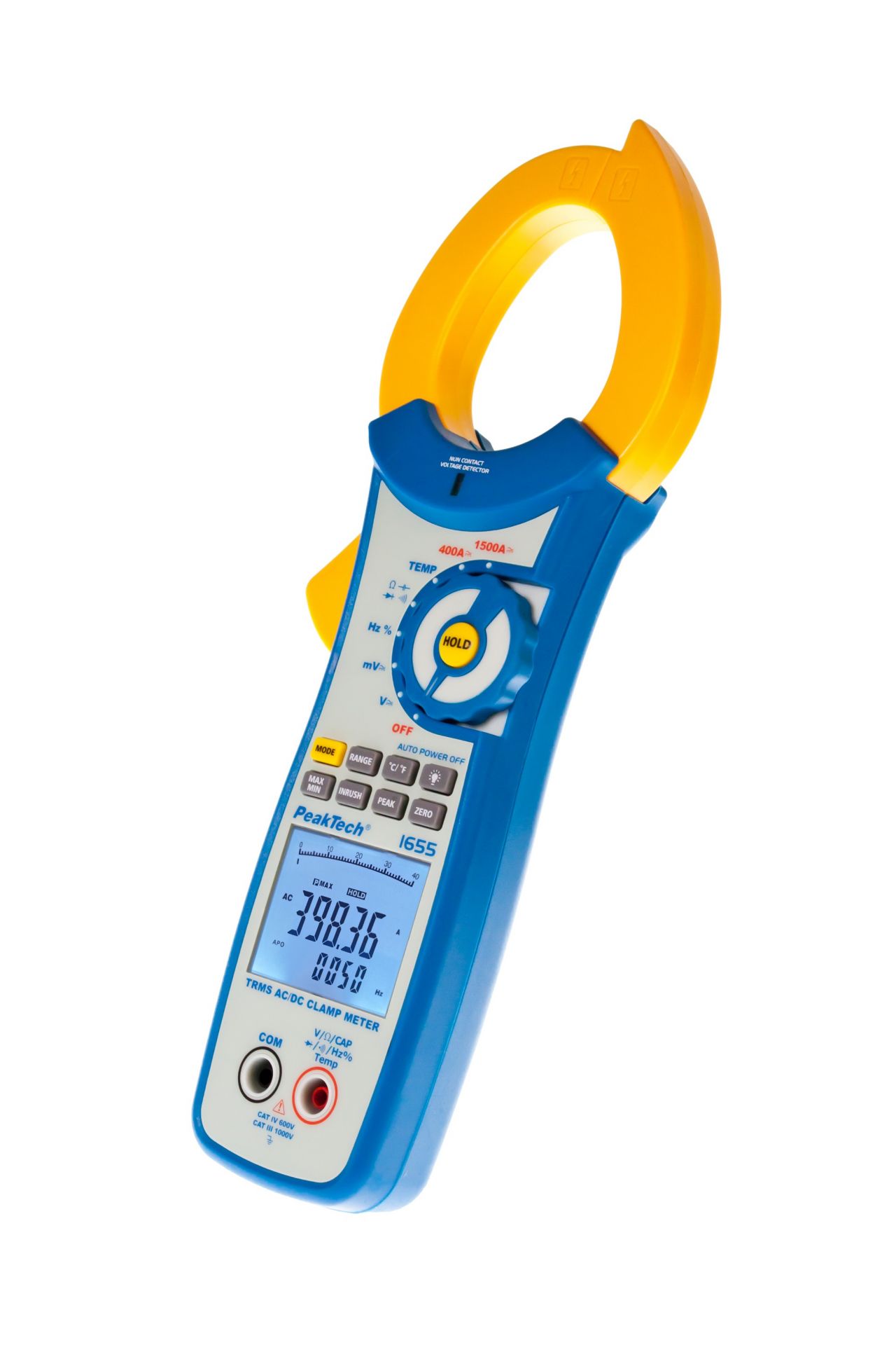 PeakTech P 1655 TrueRMS Stromzange 40.000 Counts 1500 A AC/DC