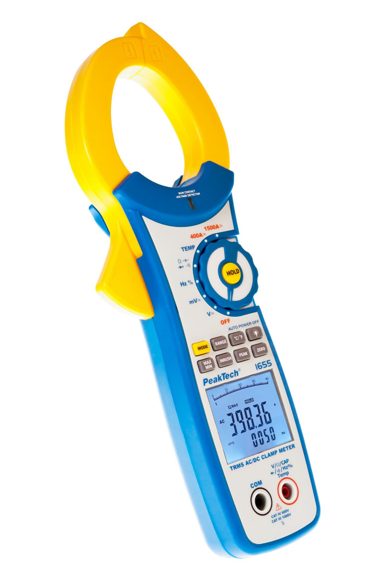 PeakTech P 1655 TrueRMS Stromzange 40.000 Counts 1500 A AC/DC