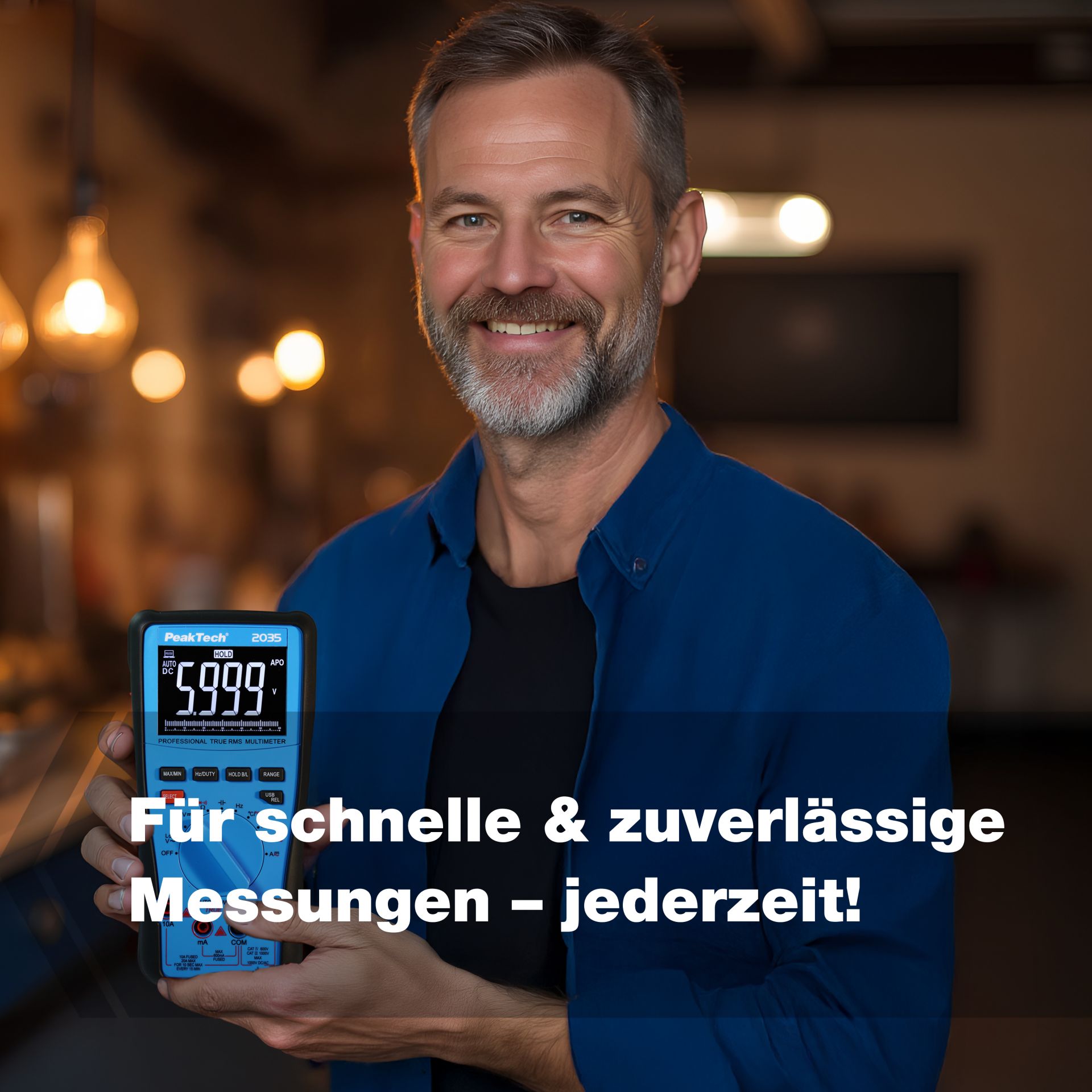 PeakTech P 2035 True RMS 1000 V Digitalmultimeter 6000 Counts, USB 