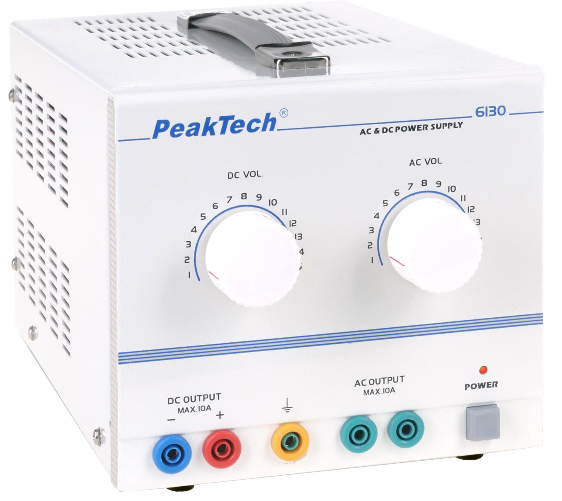 PeakTech P 6130 AC/DC Labornetzgerät 1 - 15 V/10 A 