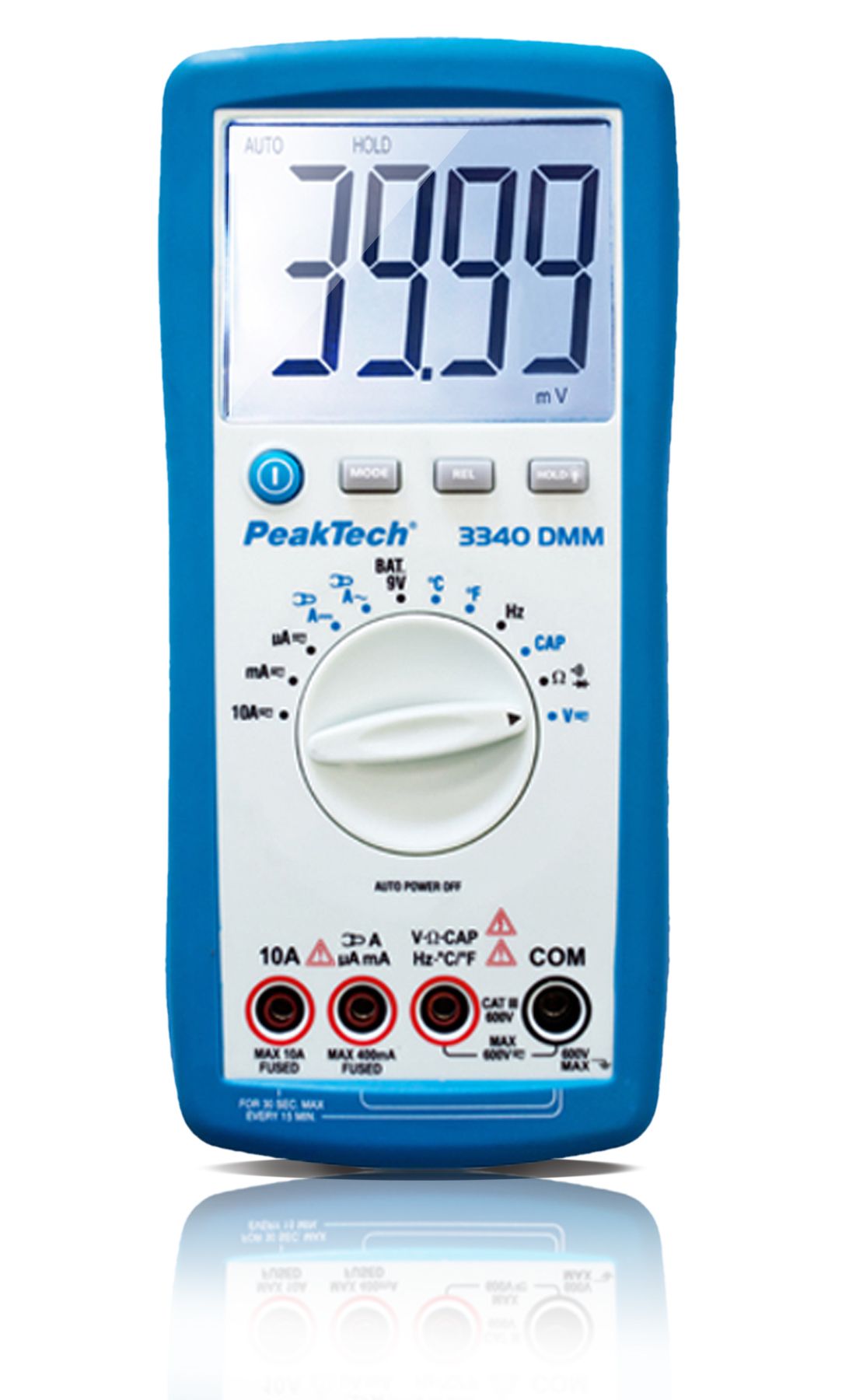 PeakTech P 3340 Digitalmultimeter, 4.000 Counts, 600V AC/DC 