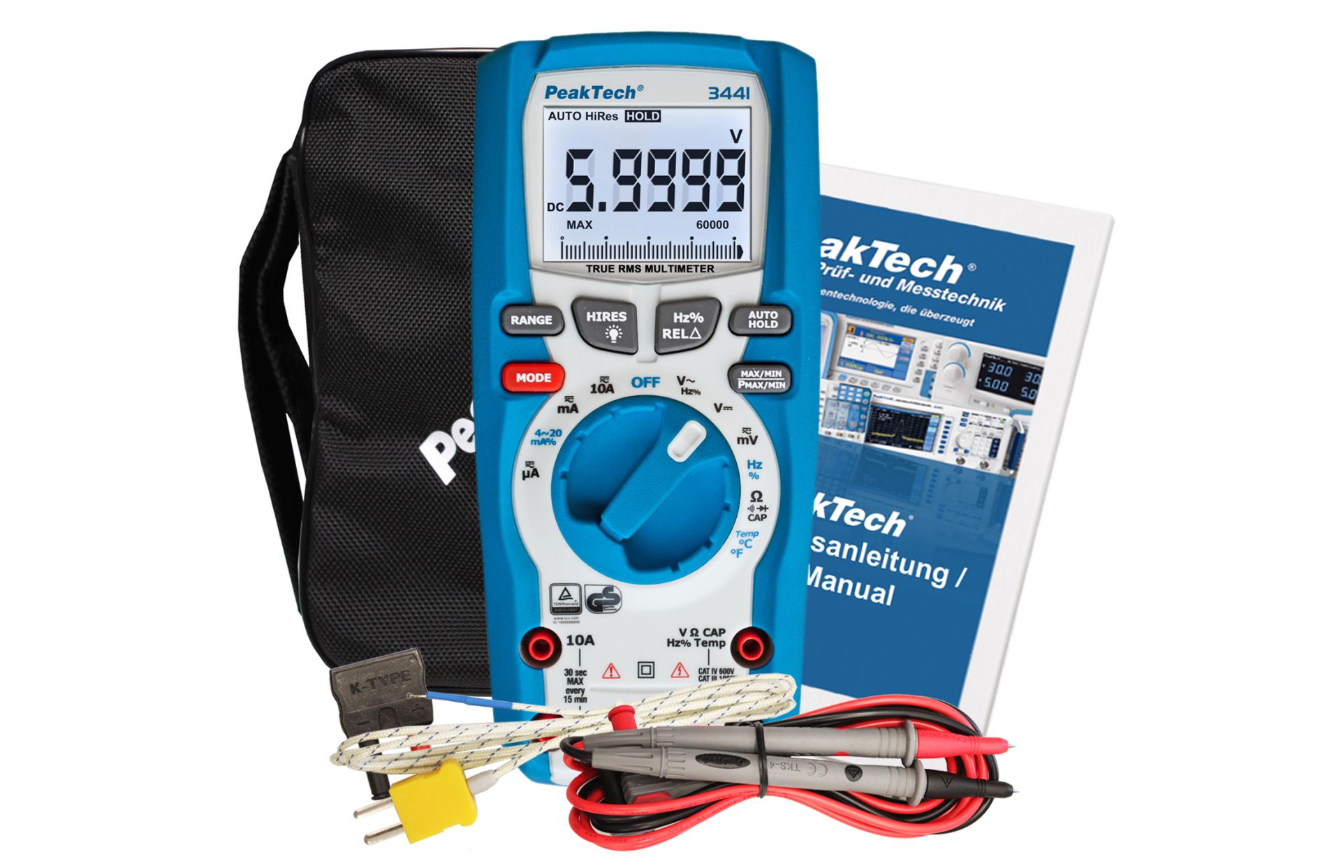 PeakTech P 3441 TrueRMS Digitalmultimeter 60.000 Counts
