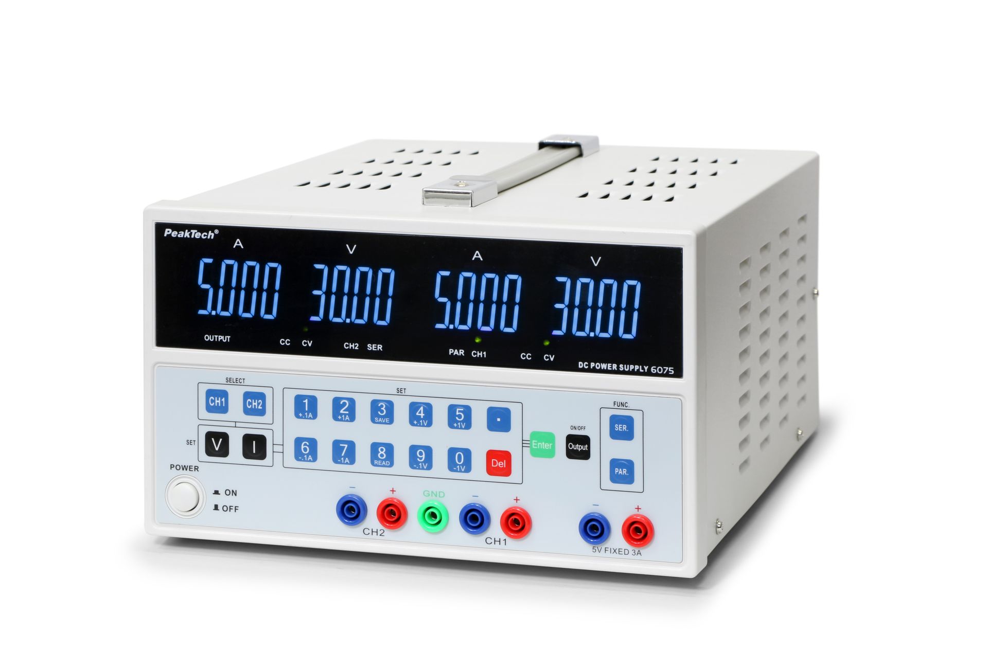 PeakTech P 6075 Digital Labornetzgerät mit USB Schnittstelle