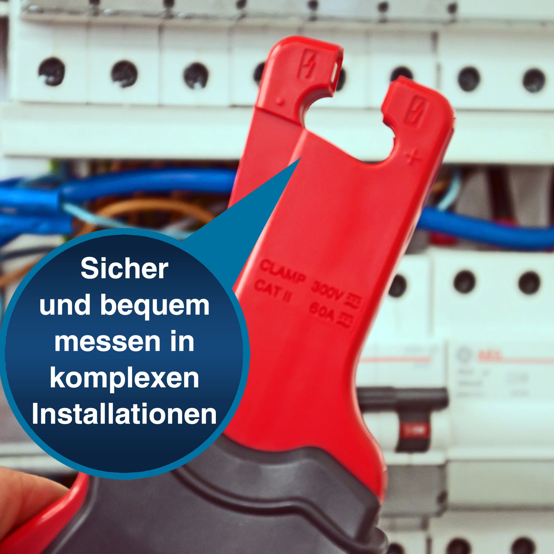 PeakTech P 4250 Stromzangenadapter 60A AC/DC mit 4mm Stecker 