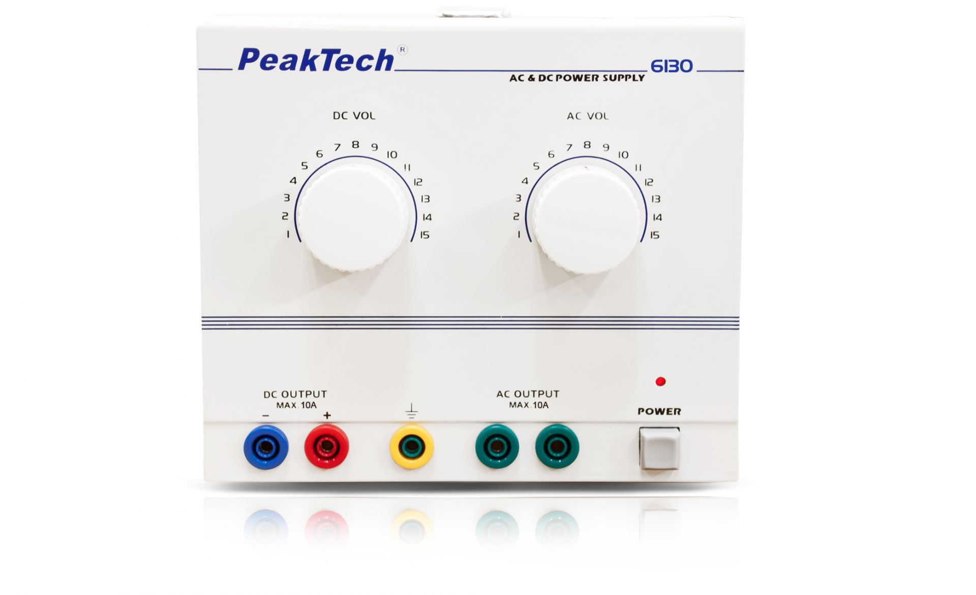 PeakTech P 6130 AC/DC Labornetzgerät 1 - 15 V/10 A 