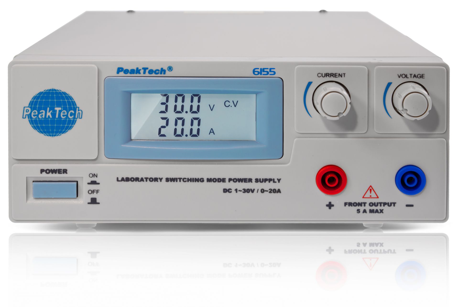 PeakTech P 6155 DC Labornetzgerät 1 - 30V / 0 - 20A 
