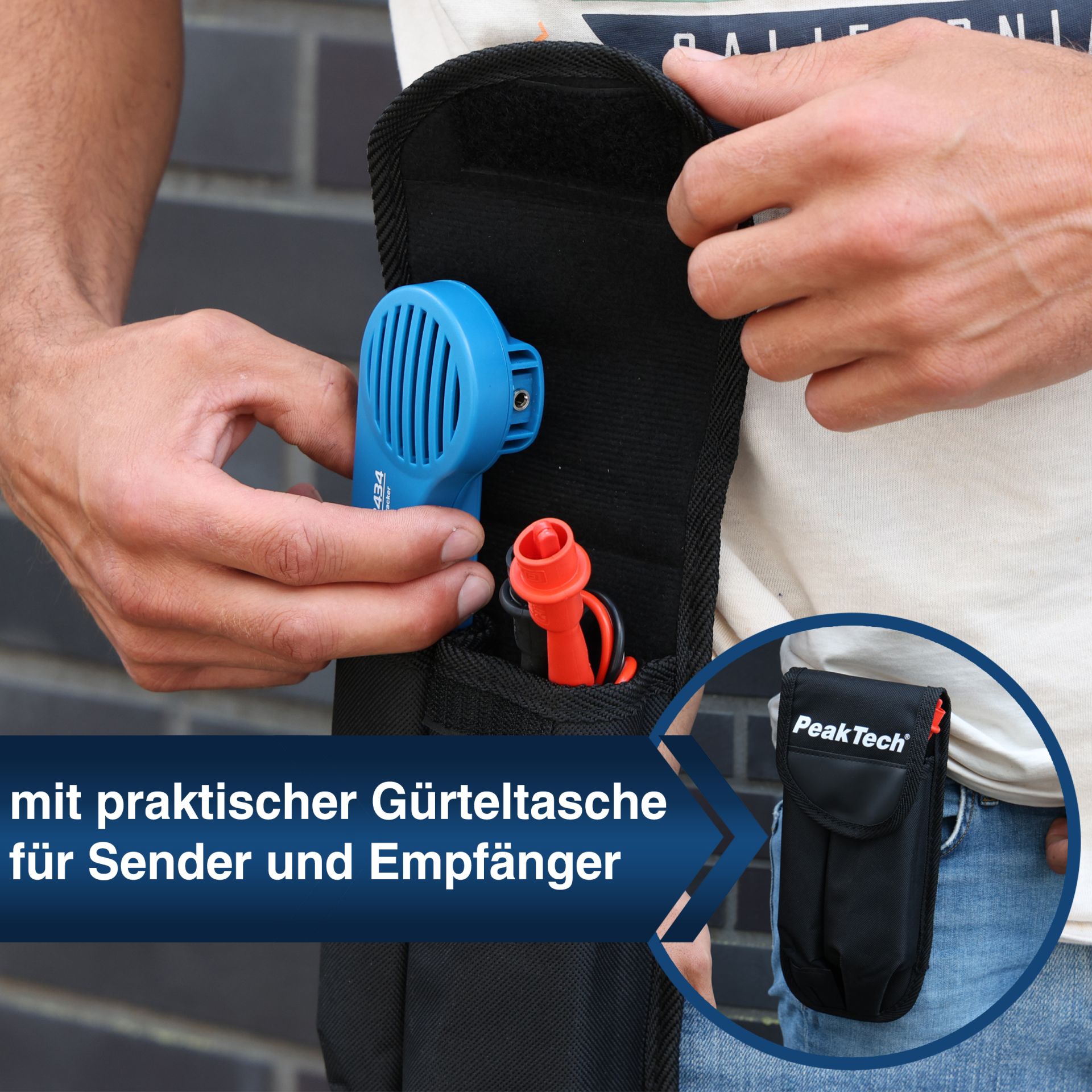 PeakTech P 3434 Akustischer Leitungssucher mit Ton-Generator