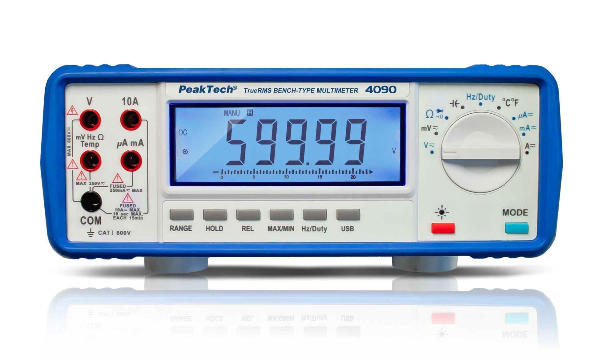 PeakTech P 4090 Digital-Tischmultimeter, 22.000 Counts mit USB