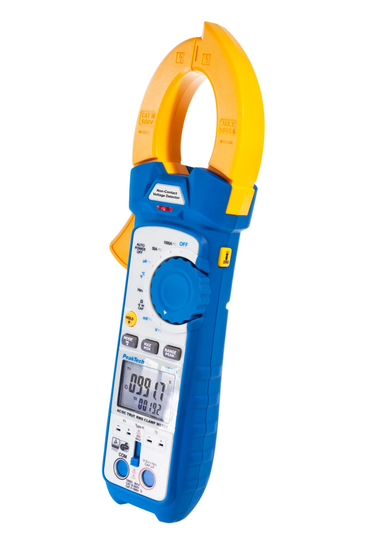 PeakTech P 1670 TrueRMS Stromzange 50.000 Counts 1000 A AC/DC, BT