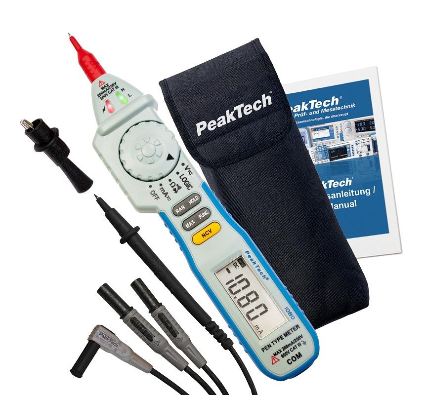 PeakTech P 1080 600V AC/DC Siftmultimeter ~ 2000 stellige LCD