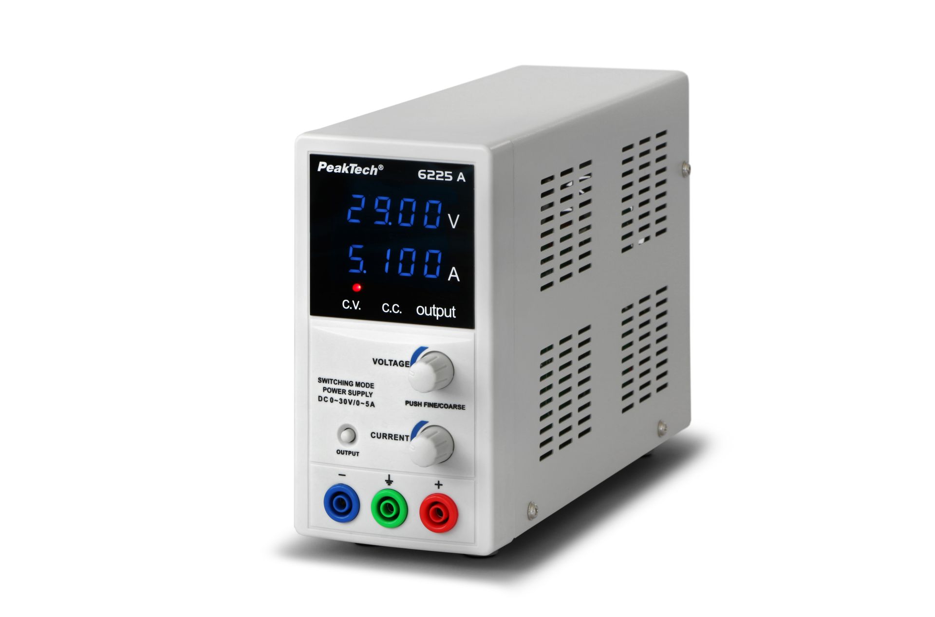 PeakTech P 6225 A Labor-Schaltnetzteil DC 0 - 30 V/0 - 5 A 